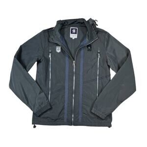 G-Star Zip-up Gray Hooded Jacket | Size M